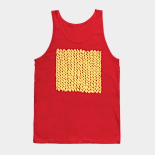 Hand Knit Illuminating Yellow Tank Top